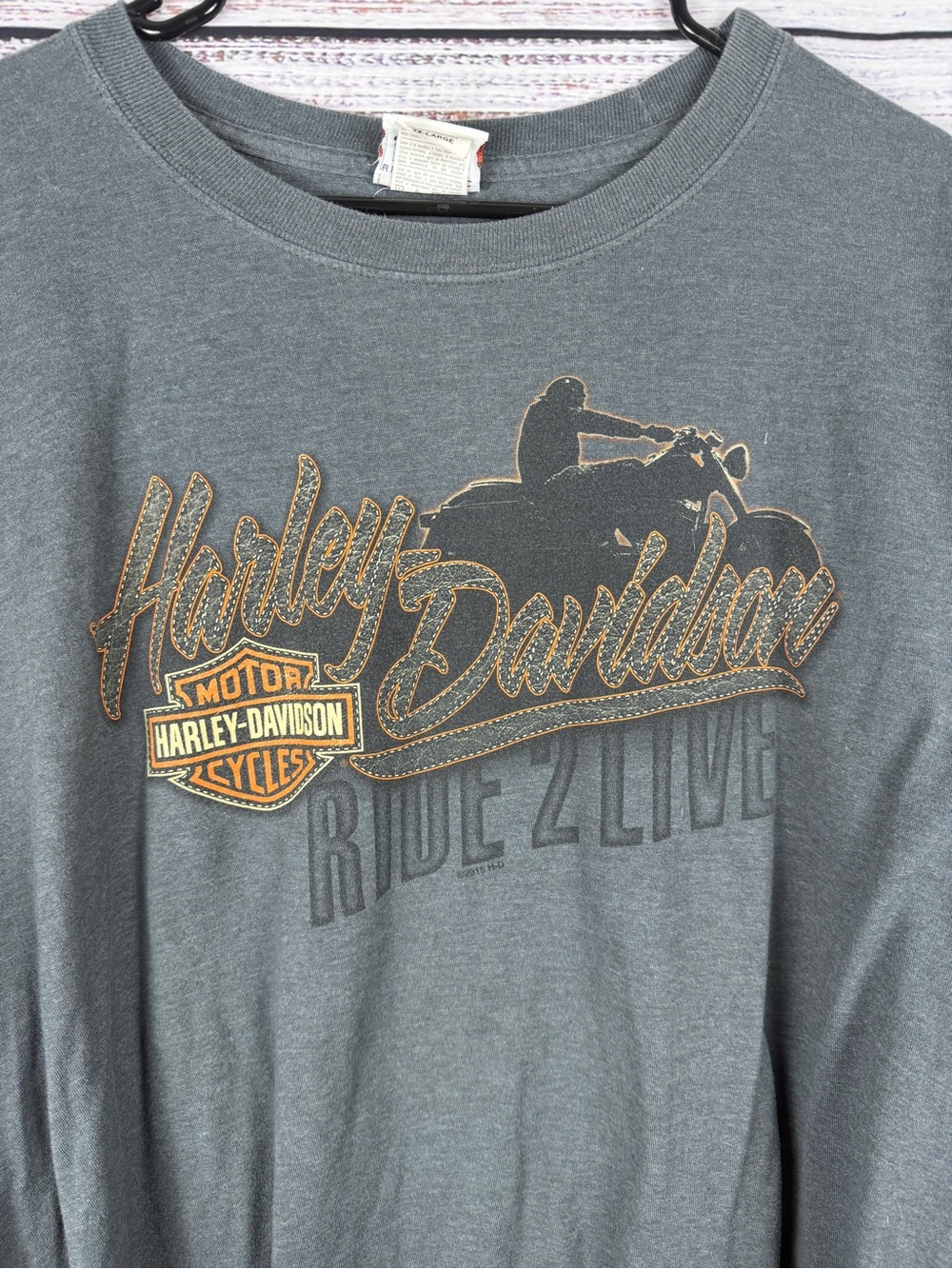 Harley-Davidson Santa Maria California Long Sleeve T-Shirt 2XL Biker - Picture 6 of 6